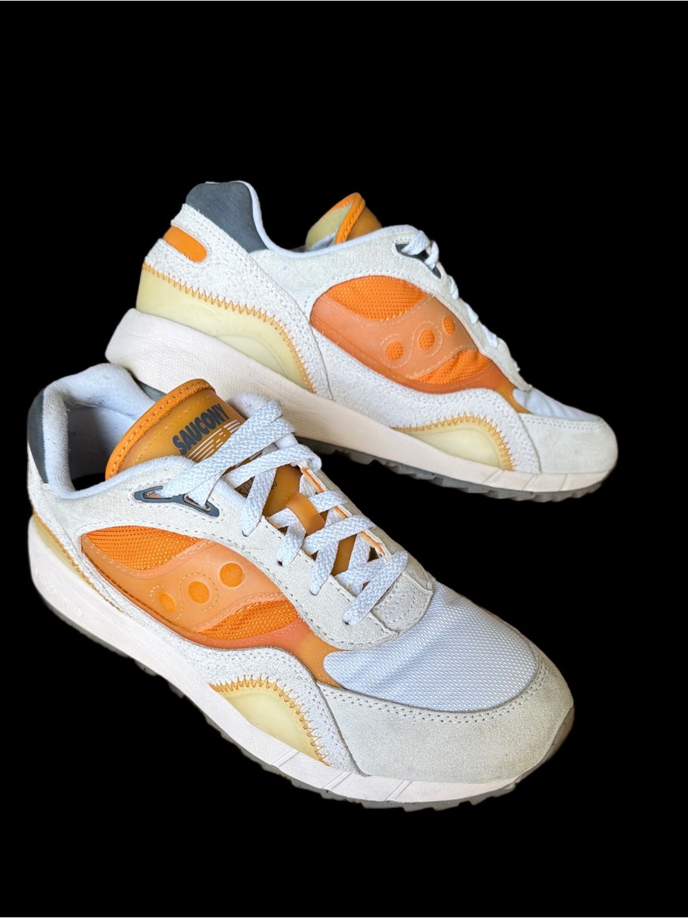 Saucony SHADOW 6000  Orange Runner with Grey accents men’s size 11 GUC